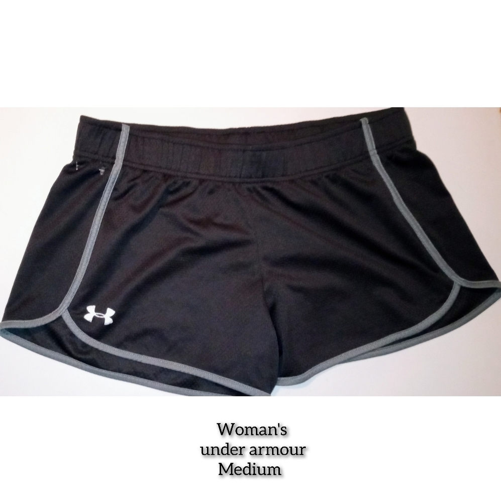 Woman's under armour black shorts active